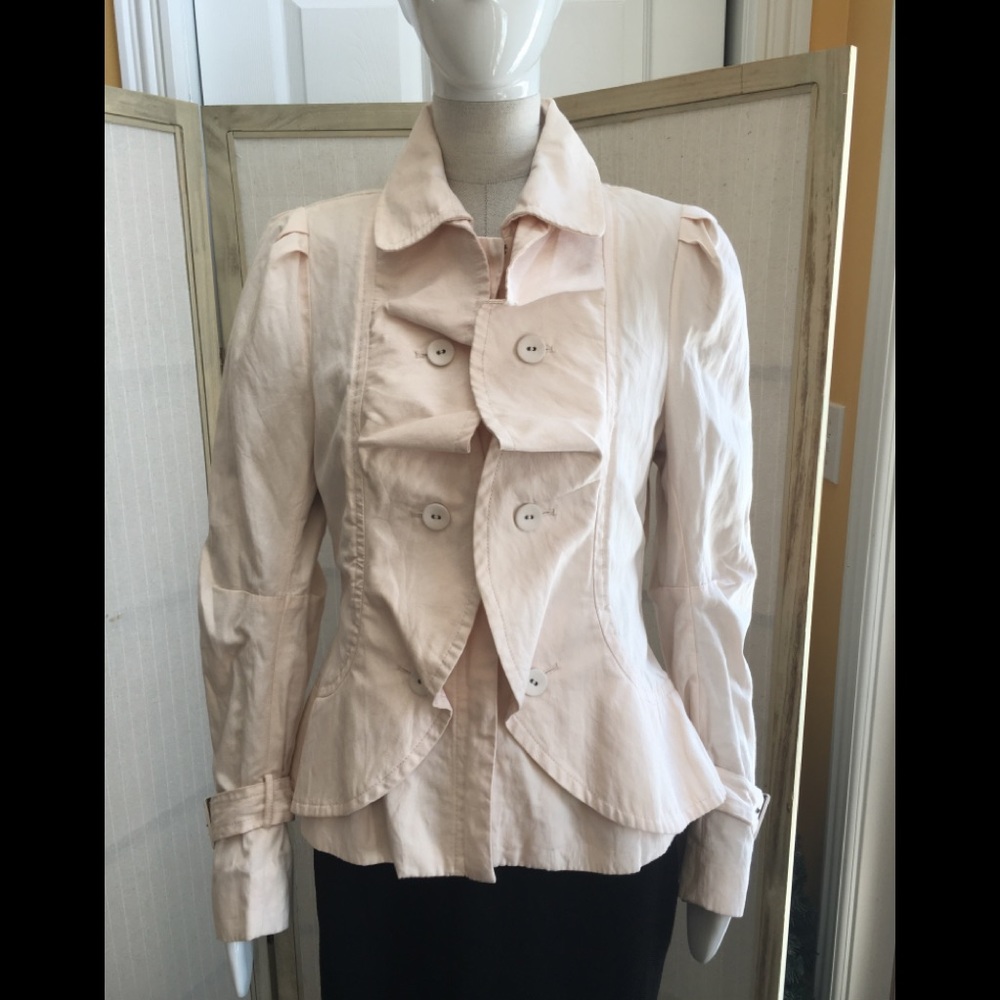 BCBG Max Azria Cotton Moto Jacket